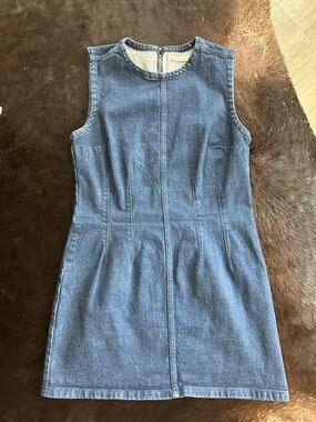 Abercrombie & Fitch Mini Denim Sheath Dress – Dark Wash MP